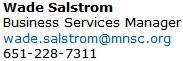 image of Wade Salstrom's contact info